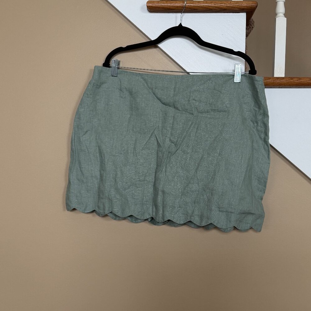 Abercrombie & Fitch The Linen Collection skort sz XL